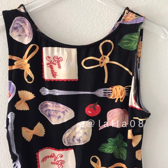 Lisa Says Gah Erin Tank Buon Appetito Black - Picture 11 of 16